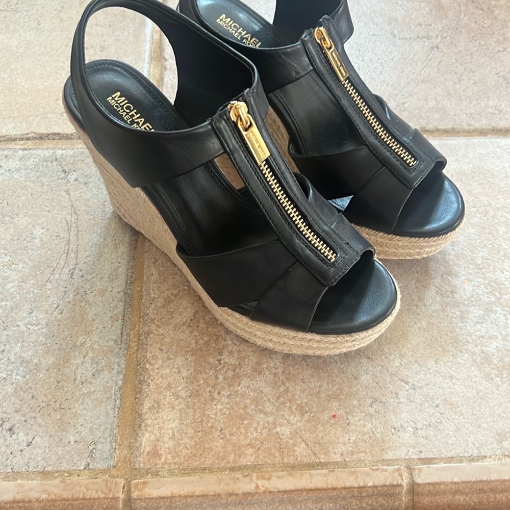 Michael Kors Black Wedge Shoes Sleek Design
